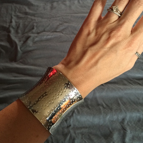 Silver cuff bracelet
