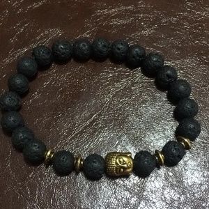 Buddha lava bracelet