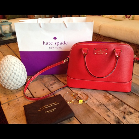 🎉SOLD🎉Kate Spade BNWT! Red tangerine leather.