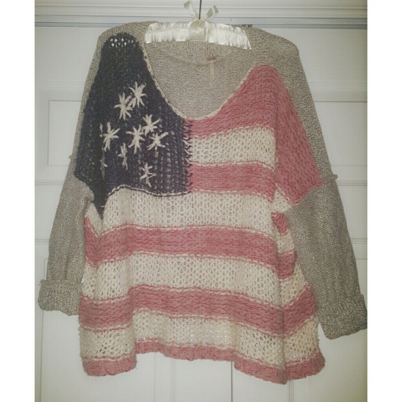Rare Free People Flag Pullover - Picture 4 of 4