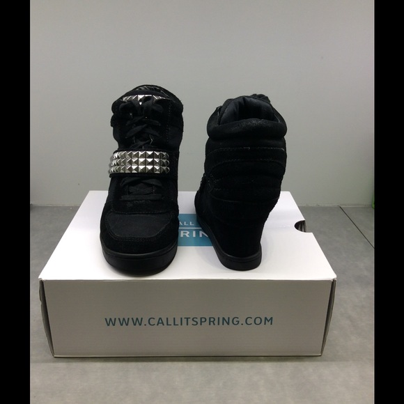 Black Sneaker Wedges