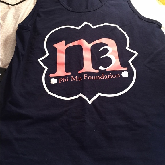 Navy phi mu tank top