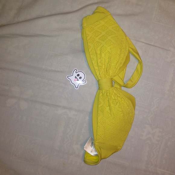 H&M Yellow Bathing Suit Top