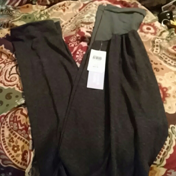 Charcoal grey maternity leggings