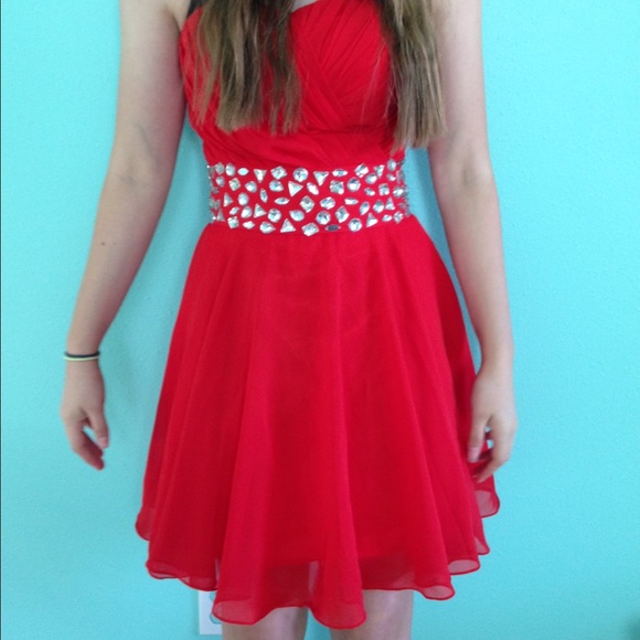 Red Strapless Dress! - Picture 1 of 1