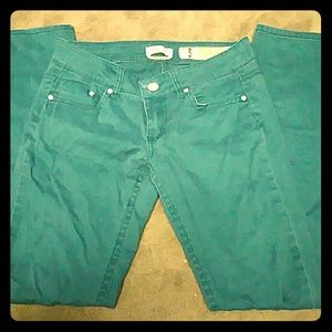 Teal jeans