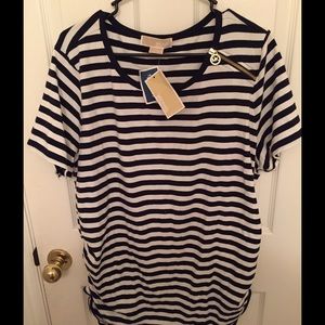 NWT 2X Michael Kors Striped Top.