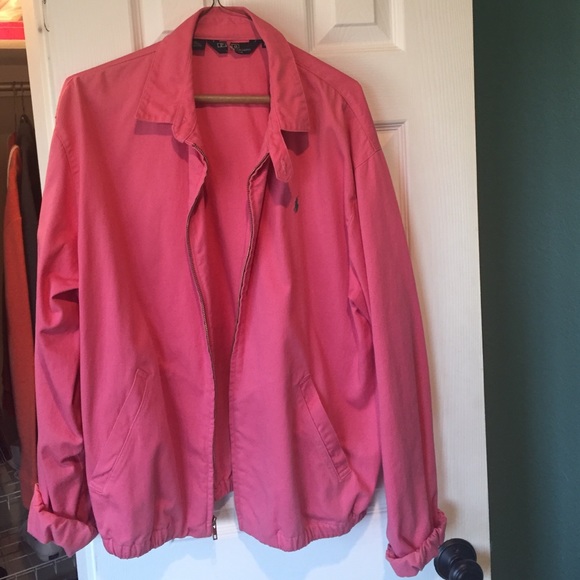 Pink polo jacket