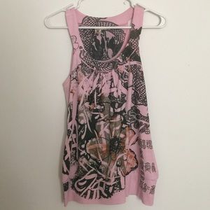 Pink Graffiti Top.