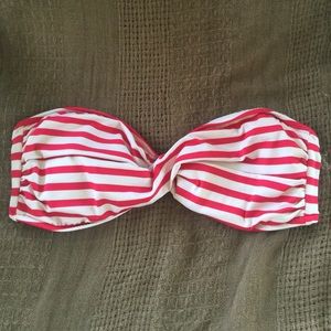 Stripped Bandeau Bikini Top