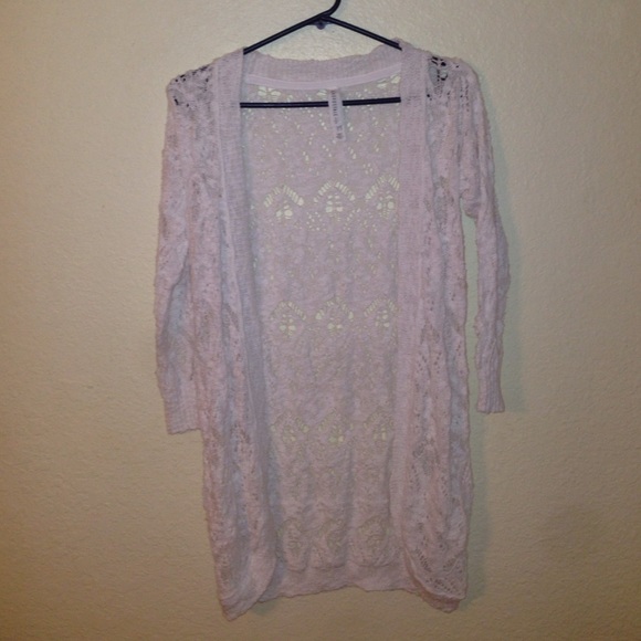 White Lace Coverup/cardigan