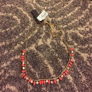 Jcrew Statement Necklace Coral