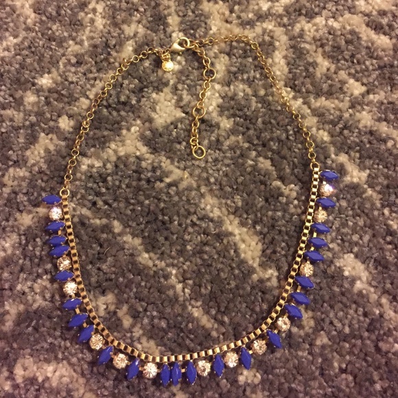 Jcrew Blue Statement and beaded necklace