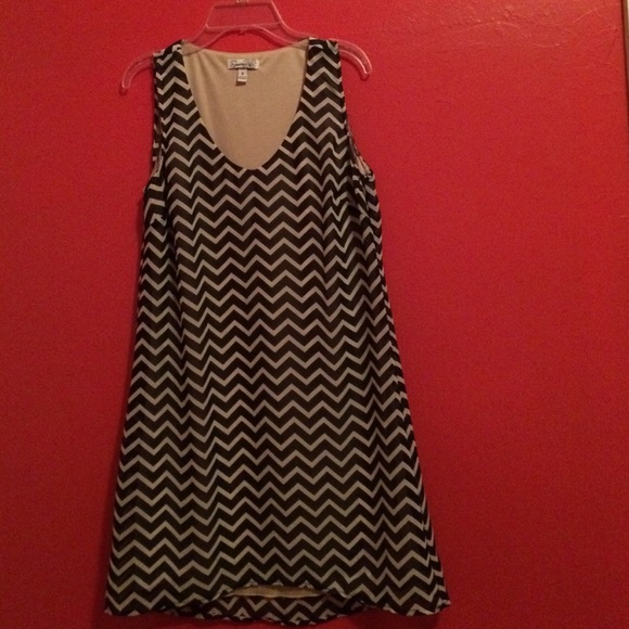 Chevron shift dress