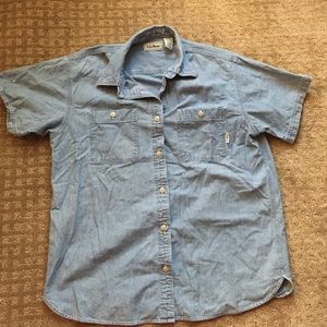 Denim button up shirt