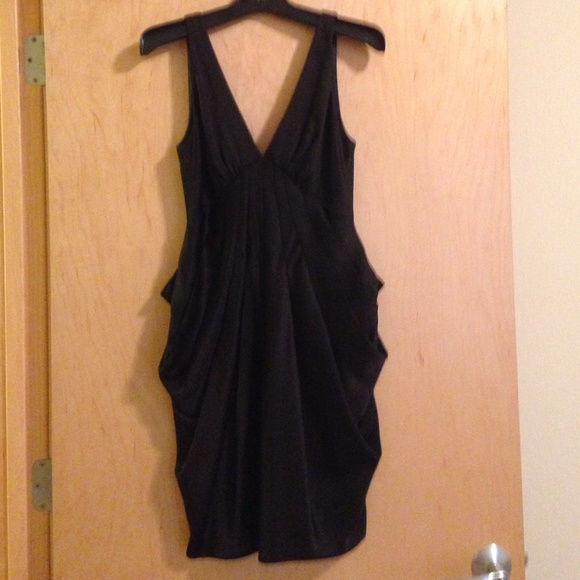 BCBG black cocktail dress.