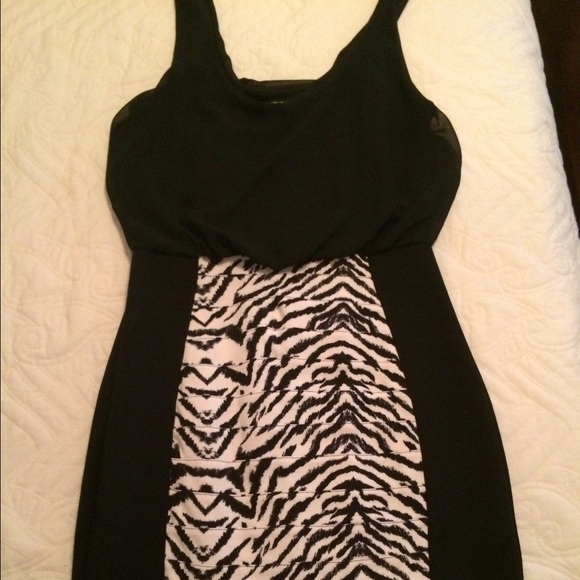 Black & White zebra dress