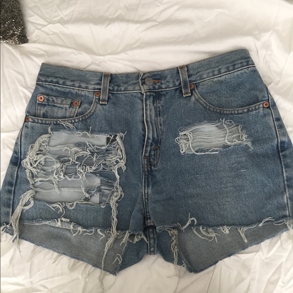 Handmade Levi high waist cut offs