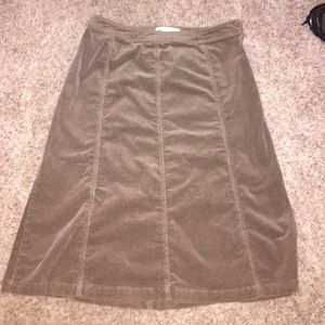 Corduroy brown skirt