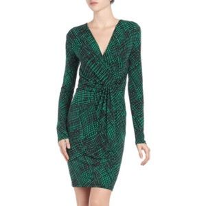 Michael Kors Draped Front Faux Wrap Dress