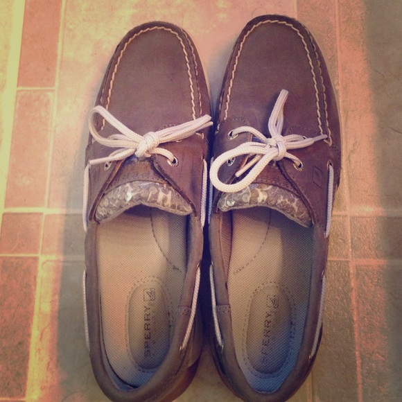 Women's gray Sperry Top Siders size 8.5