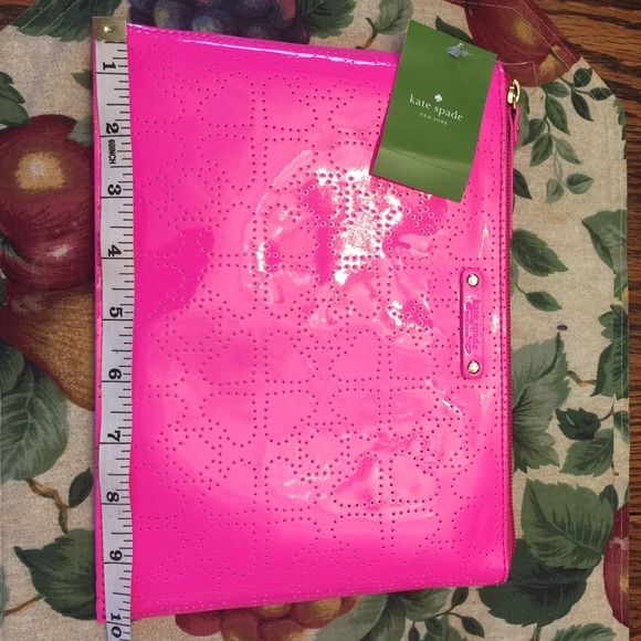 Kate Spade large pouch metro spade pinksaphre NEW - Picture 3 of 4