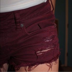 American eagle distressed shorts