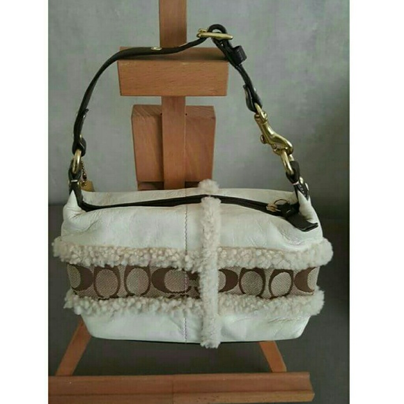 coach fur purse