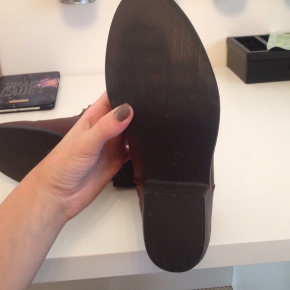 Brown Studded Booties - Picture 3 of 4