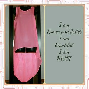NWOT hi-lo sheer tunic
