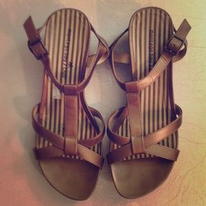 Comfortable low heel sandals