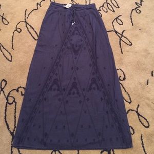 American Eagle Gray Maxi Skirt