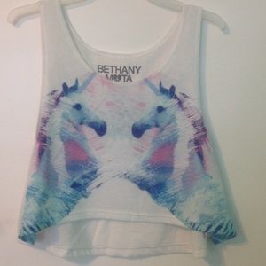 Unicorn High Low Crop Top