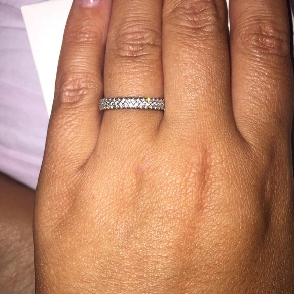 XMAS ITEM Inpiration Within, Clear CZ Pandora Ring