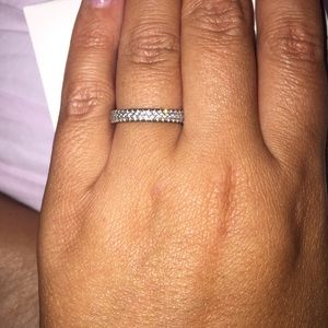 XMAS ITEM Inpiration Within, Clear CZ Pandora Ring