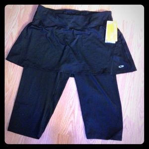 Skort with attached inner Capri tight.