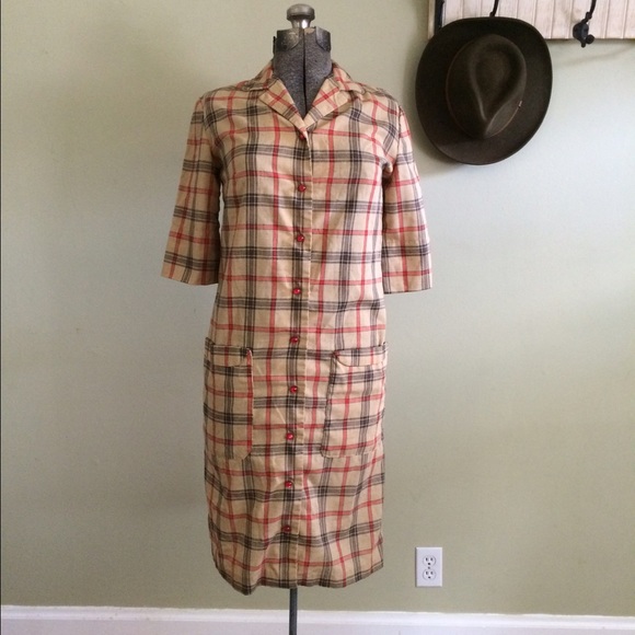 Plaid Shirt Dress