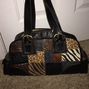 Animal print handbag