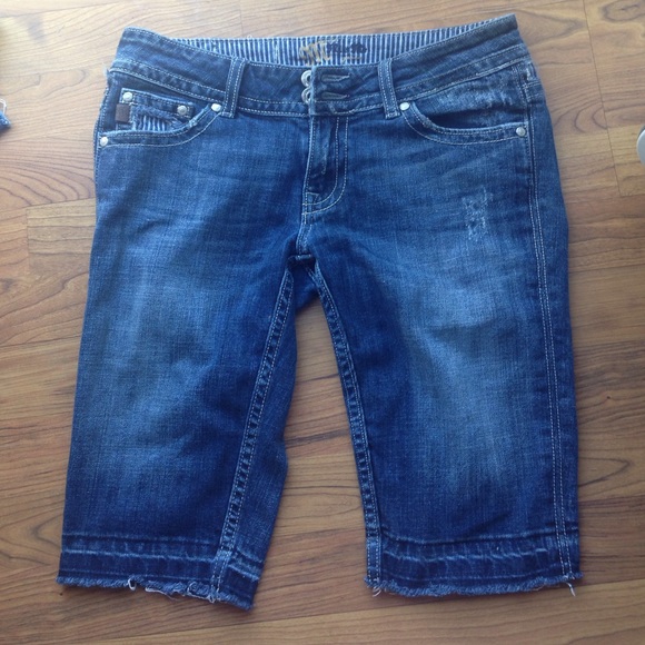 Miss Me knee length shorts