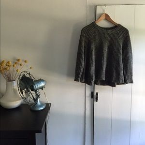 Madewell Marled Swing Crop Sweater Small