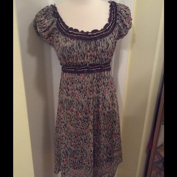 Max Studio Red White  Lined Sundress Knee Lenght