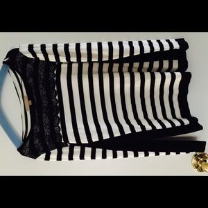 Black and white sz Large worn once shirt