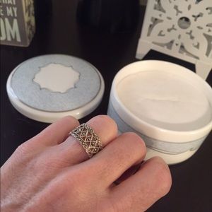 Sterling silver marcasite ring size 7