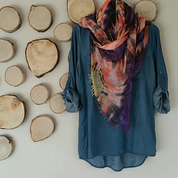 Anthropologie Gorgeous hand dyed Scarf