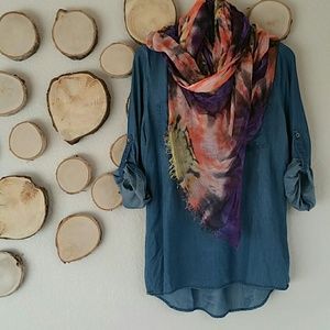 Anthropologie Gorgeous hand dyed Scarf