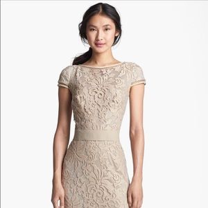 Tadashi Shoji brown long gown 6P