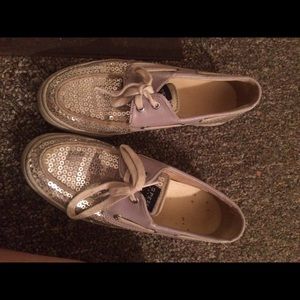 FOR TRADE: sparkly sperrys