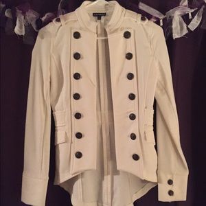 Express White Military Jacket