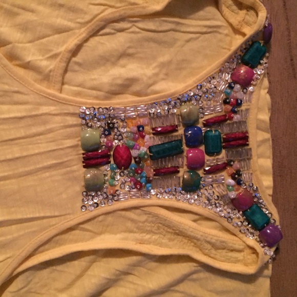 Forever21 yellow racerback tank