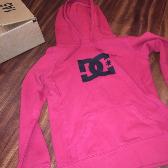 Red DC hoodie